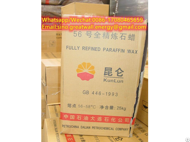 Kunlun Brand Fully Refined Paraffin Wax 58 60