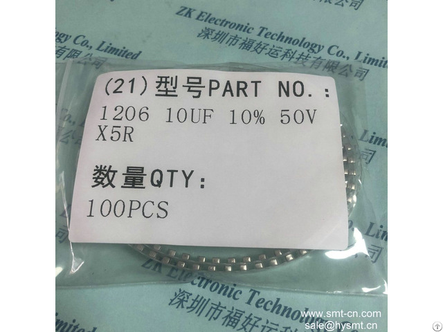 Samsung Capacitor 1206 10uf 10% 50v X5r Cl31a106kbhnne