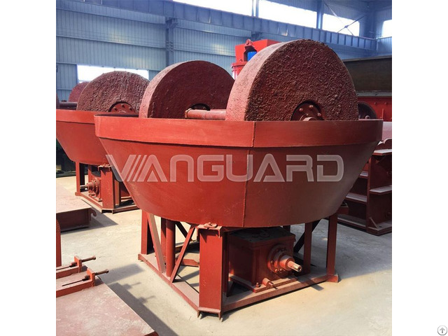 China Supplier Mineral Ore Grinder Grinding Milling Machine Gold Wet Pan Mill For Sale