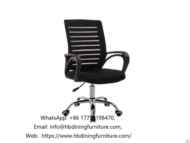 Black Mesh Commercial Swivel Office Chair