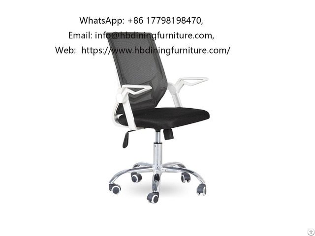 Black And White Color Mesh Commercial Swivel Office Chair