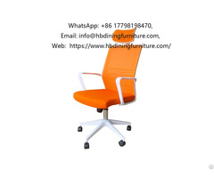 Orange Mesh Commercial Swivel Office Chair