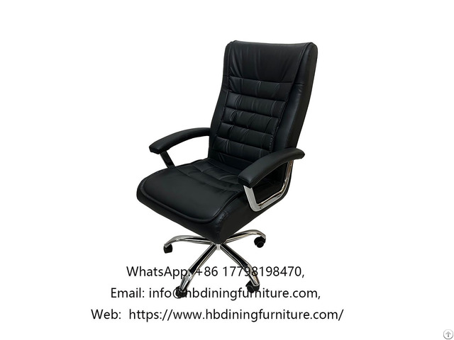 Ergonomic Leather Commercial Lift Office Chair