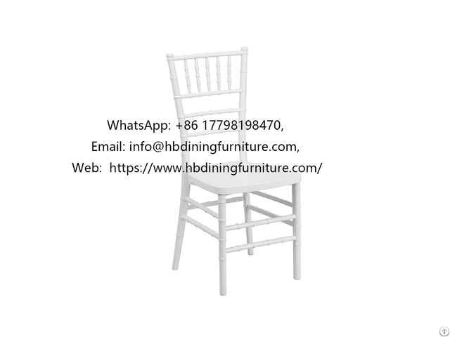 White Tiffany Plastic Simple Dining Chair