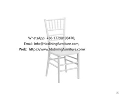 White Tiffany Plastic Simple Dining Chair