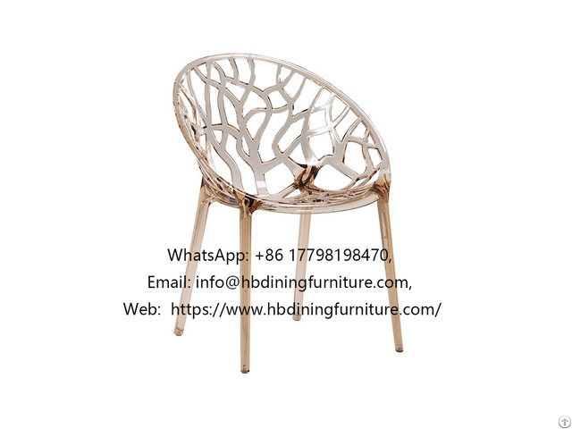 Retro Pattern Plastic Armchair