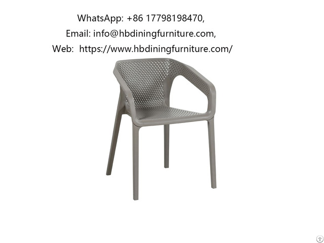 Gray Plastic Armchair