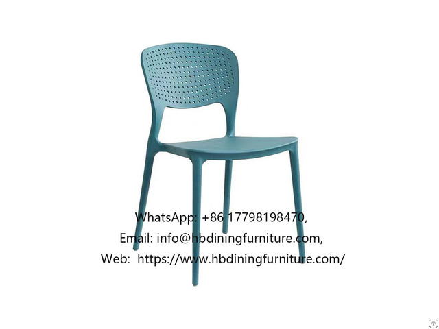 Simple Plastic Seat Dining Chair