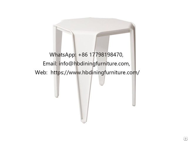 Stackable Snail Stool Plastic Seat Dining Chair