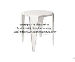 Stackable Snail Stool Plastic Seat Dining Chair