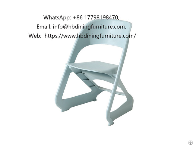 Folding Plastic Seat Dining Chair