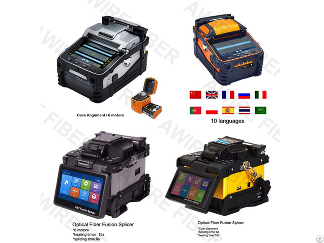 Sell Wholesale Price Fiber Optic Fusion Splicer For Ftth Splicing Machine 6 Motors Core Alignment