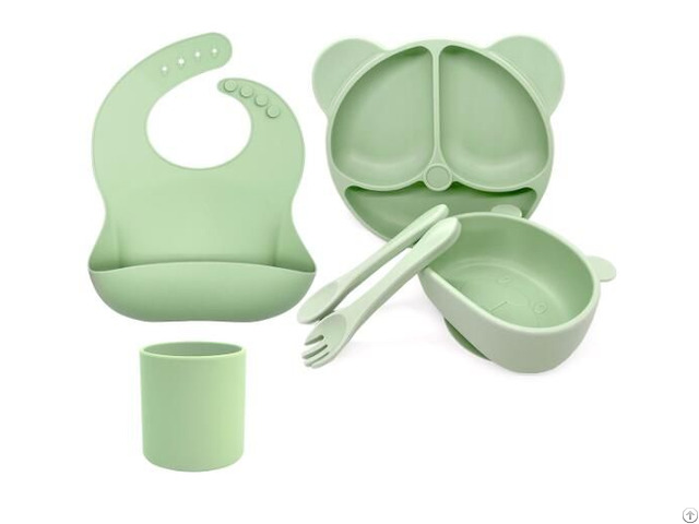 Silicone Baby Infant Products Dinnerware Sets