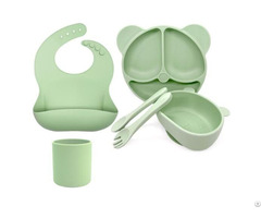 Silicone Baby Infant Products Dinnerware Sets