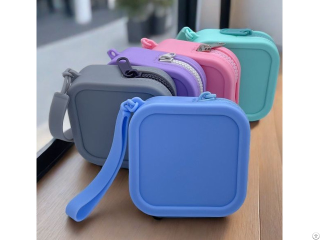 Silicone Coin Bags Zipper Purses