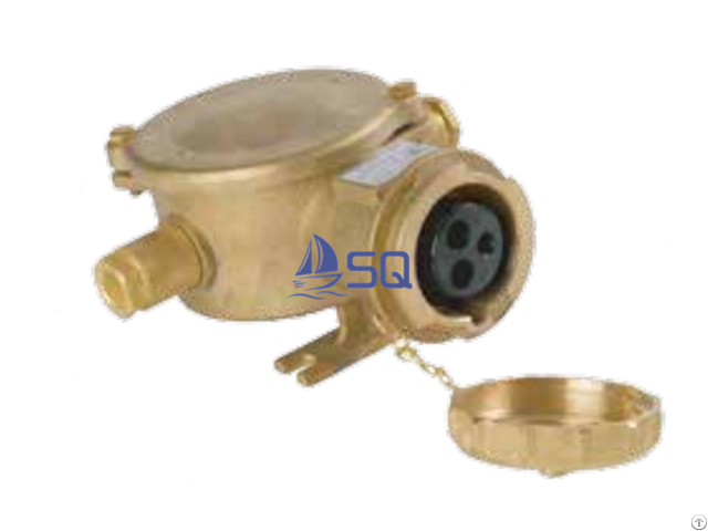 China 16a Marine Brass High Current Water Tight Plug Socket