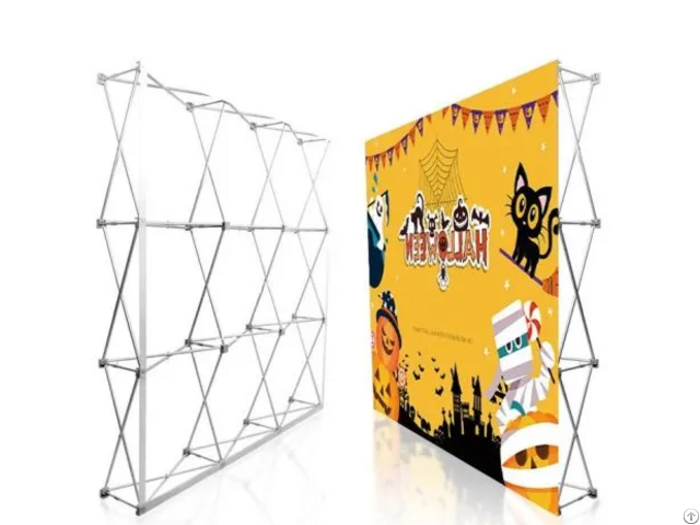 Tension Fabric Pop Up Display Stand For Trade Show Backdrop