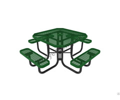 Heavy Duty Thermoplastic Coating Picnic Tables Round Square