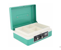 Dual Cash Box With Coin Tray 8 Inch