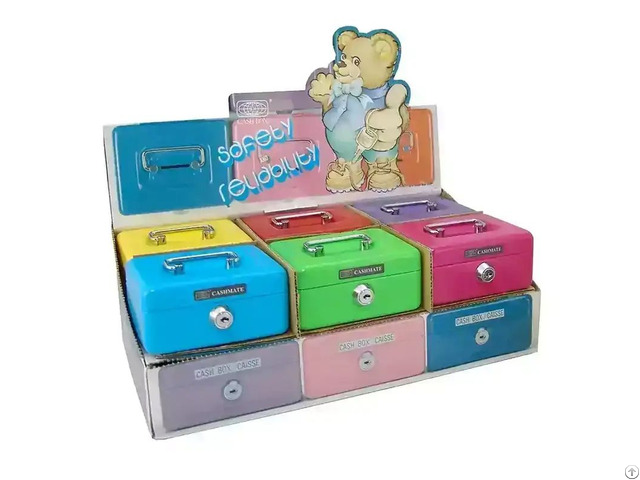 Mini Cash Box With Coin Slot And Tray 5 Inch