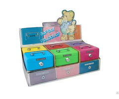Mini Cash Box With Coin Slot And Tray 5 Inch