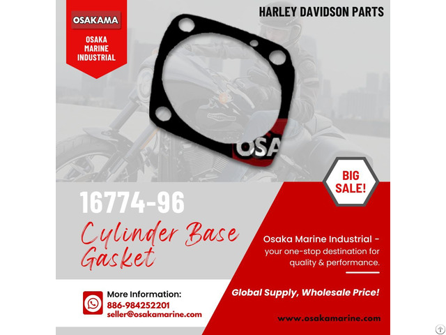Harley Davidson Parts Cylinder Base Gasket 16774 96 By Osaka Marine Industrial