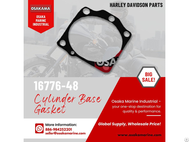 Harley Davidson Parts Cylinder Base Gasket 16776 48 By Osaka Marine Industrial