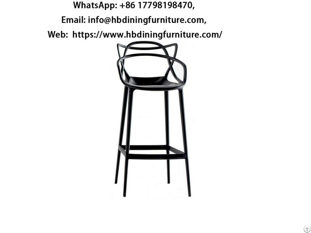 One Piece Plastic High Bar Chair