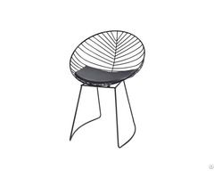 Hollow Wire Chair With Pu Cushion