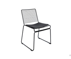 Hollow Design Black Wire Dining Chair
