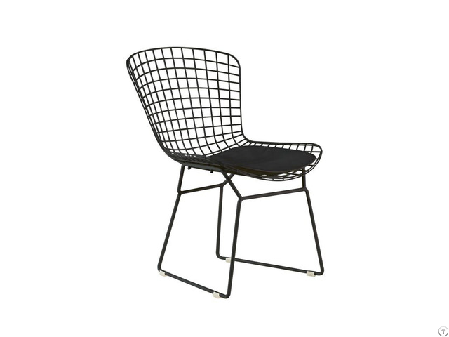 Industrial Metal Chairs Hollow Wire Dining Chair