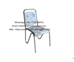 Metal Iron Printed Dining Chair
