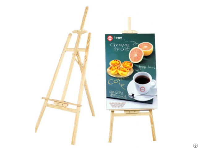 Wooden Easel Stand Angle And Height Adjustment For Canvas Display