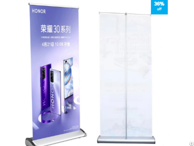 Teardrop Retractable Wide Aluminum Roll Up Banner Stand