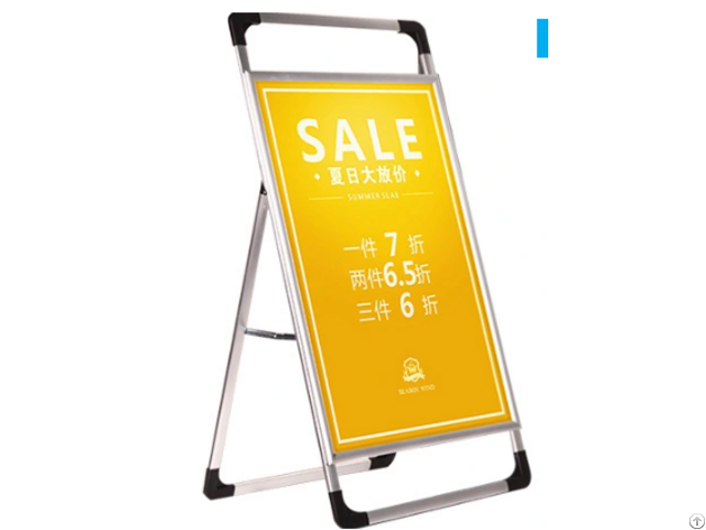 Single Sided Aluminum A Frame Poster Stand Outdoor Pavement Sign