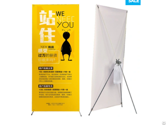 Outdoor Windproof High Quality X Banner Stand With Water Bag