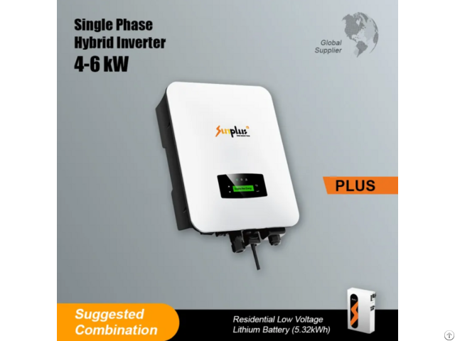 Plus Hybrid Inverter Single Phase 4 6kw