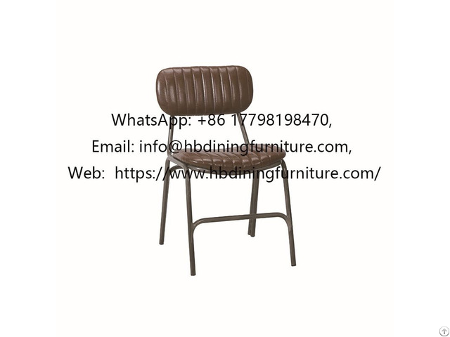 Leather Style Water Drop Shape Dining Chairs