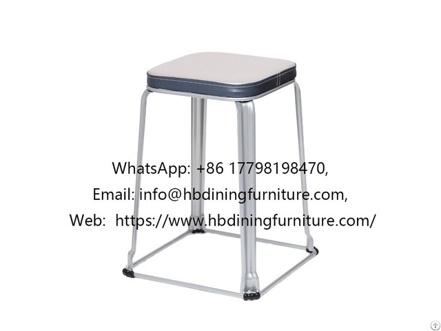 Iron Metal Stool High Stackable For Kids