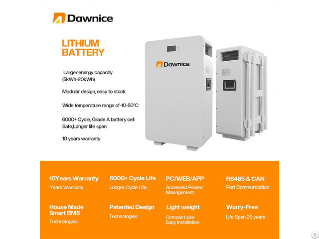 Dawnice 5kwh Wall Mounted Batteries