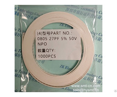 Capacitors Cc0805jrnpo9bn220 0805 27pf 5% 50v Npo