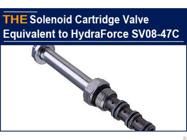 Hydraulic Solenoid Cartridge Valve Equivalent To Hydraforce Sv08 47c