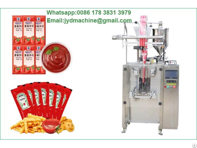 Small Tomato Paste Sachet Packing Machine For Pouch Ketchup