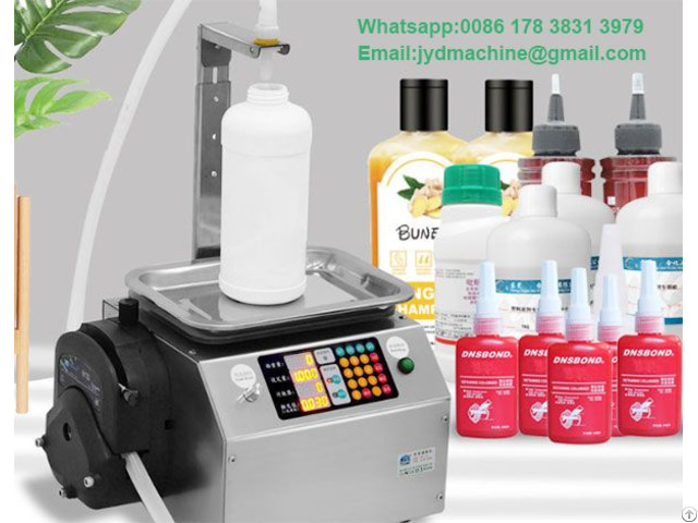 13l Small Scale Liquid Paste Peristaltic Pump Weight Filling Machine