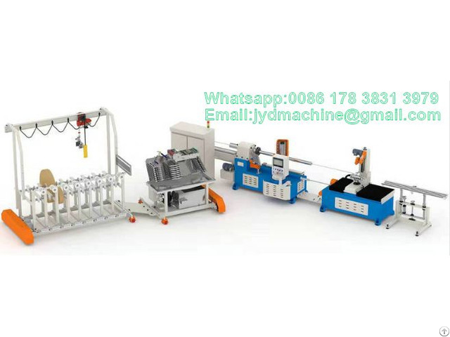 Auto Spiral Dty Poy Paper Tube Making Production Line