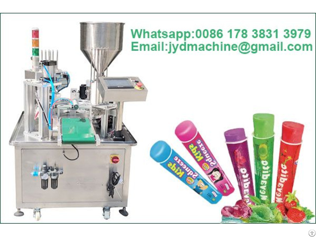 Calippo Ice Cream Tube Filling And Sealing Machine 1800 Cups H