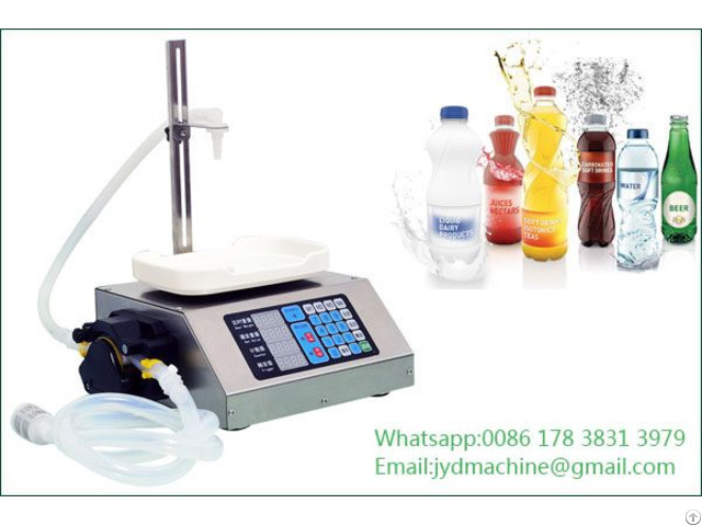 Small Scale Bottle Liquid Filler Peristaltic Pump Filling Machine