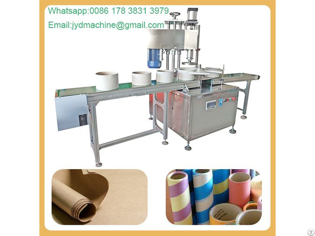 Auto Cardboard Paper Tube Curling Crimping Machine