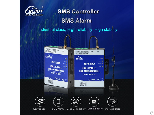 Smart Sms Alarm Controller S130 For Pumping Stations Tanks Oil Or Water Levels