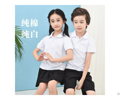 Children S Polo Shirt Short Sleeved Cotton